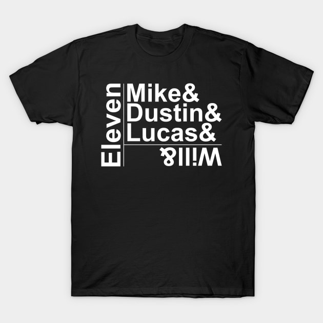 Stranger Things Names T-Shirt by Zap Studios